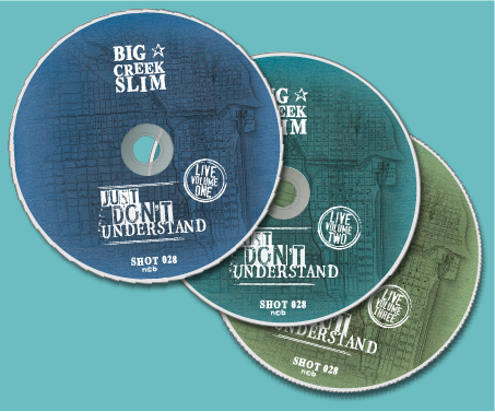 three Music CDs designs